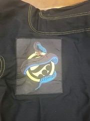 Shoyoroll Gi Black Jiu-Jitsu Kimono Karate Kung Fu Uniform Pants Snake Size A-2