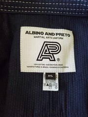 Albino and Preto Mil-Spec Brasil Navy A1L BJJ Jiu Jitsu Uniform Kimono GI