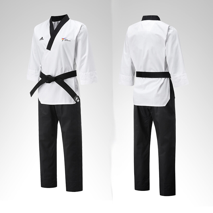 Kukkiwon Adidas Adi Club Taekwondo Poomsae Uniform Gi Dobok TKD Approved Male