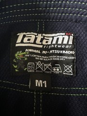 Kids Tatami Animal Jiu-Jitsu Kimono Cesar Crocodile Navy Blue & Green Size M1