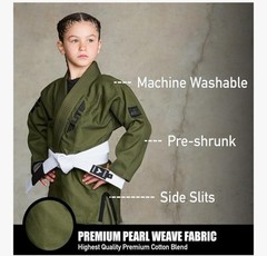 Elite Sports IBJJF Ultra Light BJJ Brazilian Jiu Jitsu Gi for Kids 1 C1