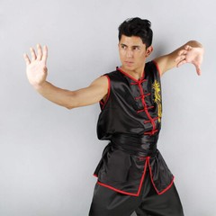 Sleeveless Kung Fu Taichi Uniform Martial Arts Suit Changquan Nanquan Outfit Hot