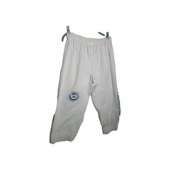 White Martial Arts Kids Pants Size 8 Drawstring Wide Athletic