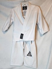 Gracie Jiu-Jitsu Classic Gi With Belt Sz 00/120 (Kids 4-7) White BJJ MMA Boxing