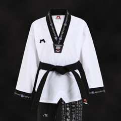 New Taekwondo V Neck Uniform Dobok Gi Hangul Korean Hapkido Martial Arts Team