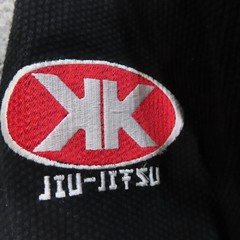 Kozen Official Jiu Jitsu Unisex A3 Black Red Kimono Standard Fighter Embroidered
