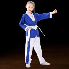 White Taekwondo Uniforms Karate Judo Taekwondo Clothes Children Adult Unisex