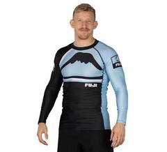 Fuji Mount MMA BJJ Jiu-Jitsu LongSleeve Long Sleeve LS Rashguard – Light Blue