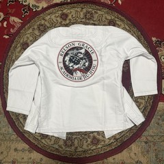 BreakPoint Gracie Jiu Jitsu Gi Kids Size K3 White BJJ Judo Martial Arts MMA