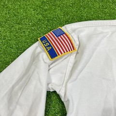 century taekwondo Gi Size 3 Top White Chung Do Kwan US Flag Korean Flag EUC