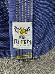 Raven Fightwear Men’s A4 Ulfhedinn Nordic Wolf Uniform Premium Gi Navy Blue