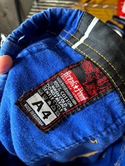 Break Point Brazilian Jiu-Jitsu Gi Pants Men’s 38 Blue Embroidered Drawstring