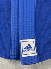 Adidas Judo Gi Jacket Kimono Top Mens Large Blue 100% Cotton Training Adult