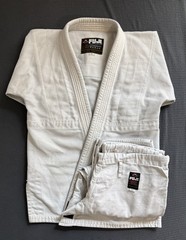 Fuji Kimono Brazilian Jiu-Jitsu BJJ Gi Jacket & Pants Adult Unisex Size A1 WHITE