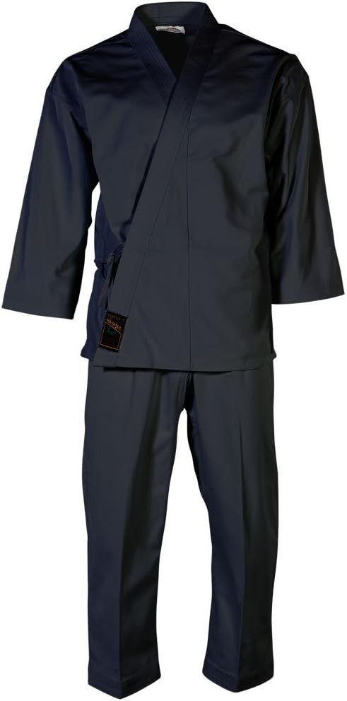 Hayashi 14oz Black Heavy Weight Karate Judo Uniform Gi Martial Arts Size 4