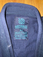 Blue Sanabul Jiu Jitsu Gi Adult A2 Brazilian BJJ Kimono Jacket Top