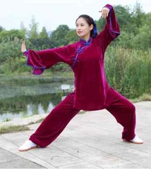 Winter Tai Chi Clothes Thick Kung Fu Dress Wushu Martial Art Uniform Long Sleeve