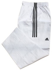 Adidas Champion 3-stripe Open Dobok/Martial Uniform/TaeKwonDo/Karatedo/Gis/White