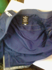 Elite Sports Gi Martial Arts jacket size A2 Navy Blue