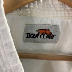 Tiger Claw Karate Gi Uniform White w Belt Adult Taekwondo Judo L