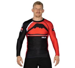 Fuji Mount MMA BJJ Jiu-Jitsu LongSleeve Long Sleeve LS Rashguard – Red