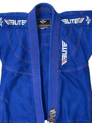 Elite Sports Gi Blue BJJ Ju Jitsu MMA Indoors Embrace The Pain Size C0 Youth