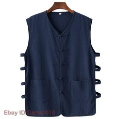 Chinese Kung Fu Tai Chi Vest Sleeveless Garment Martial Arts Wingchun Uniform