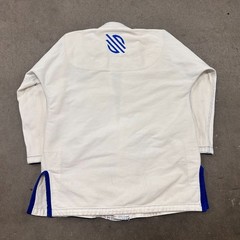 Sanabul BJJ Gi Jiu Jitsu Kimono Jacket Mens A1 White Logo Open Front Uniform