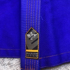 Elite Sports Gi Blue BJJ Ju Jitsu MMA Indoors Embrace The Pain Size C00 Youth