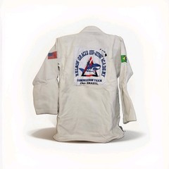 Fuji Relson Gracie Jiu-Jitsu Academy Gi A2 White BJJ Kimono Shark Team Patches