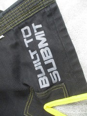 Break Point Deluxe Jiu-Jitsu Gi Set Boys Black Yellow Stitch Made In Pakistan