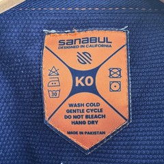 Sanabul jiu jitsu gi Youth Size KO blue & Orange top only