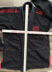 Sanabul BJJ Gi Jacket Kimono Top A2 Large Black Mens Adult Jiu Jitsu Training