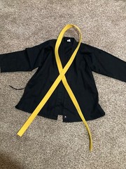 Martial Arts Adult Size 4 Yellow Belt 102″ Century Gi Uniform