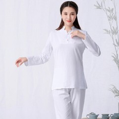 Womens Martial Arts Wushu Tai Chi Yoga Set Kung Fu Suit Pants Top casual clothes