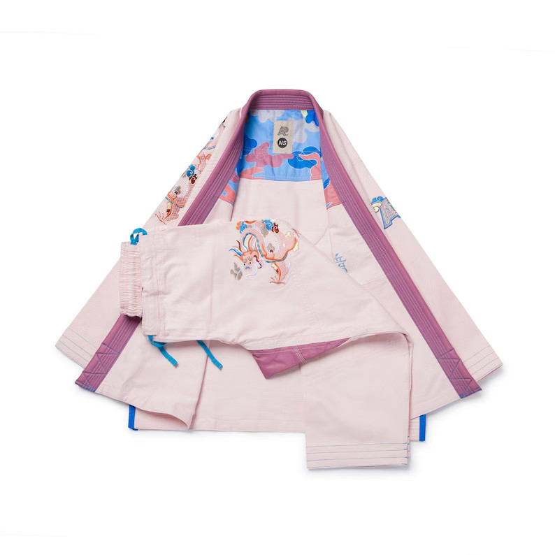 Shoyoroll x Albino & Preto BJJ Gi Year of the Dragon Peach Kimono