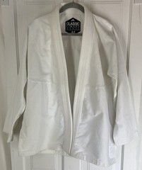 Classic Kimono (Adult Size A2) White Heavyweight Cotton/Polyester Jiu Jitsu Top
