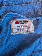 Vintage Koral Fight Co. BJJ Light Pants Blue Size A4
