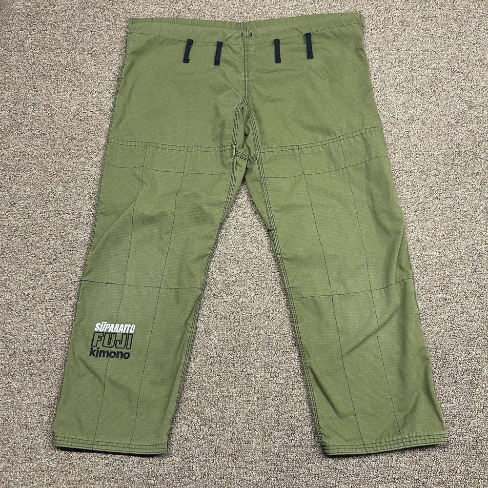 Fuji Kimono Suparaito Pants Men’s A0 Green Jiu Jitsu Gi MMA Martial Arts