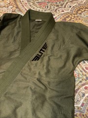 Elite Sports GI Set MMA Brazilian Jujitsu BJJ Uniform Army Green Youth Size C3