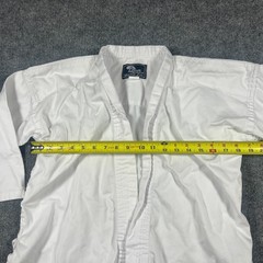 Hawk Sports Karate Gi Uniform Set Kids 2 White Cotton Belted Waist Straight Leg