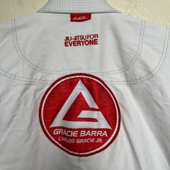 Gracie Barra Gi Top Unisex A3 White Jiu Jitsu BJJ Kimono Uniform