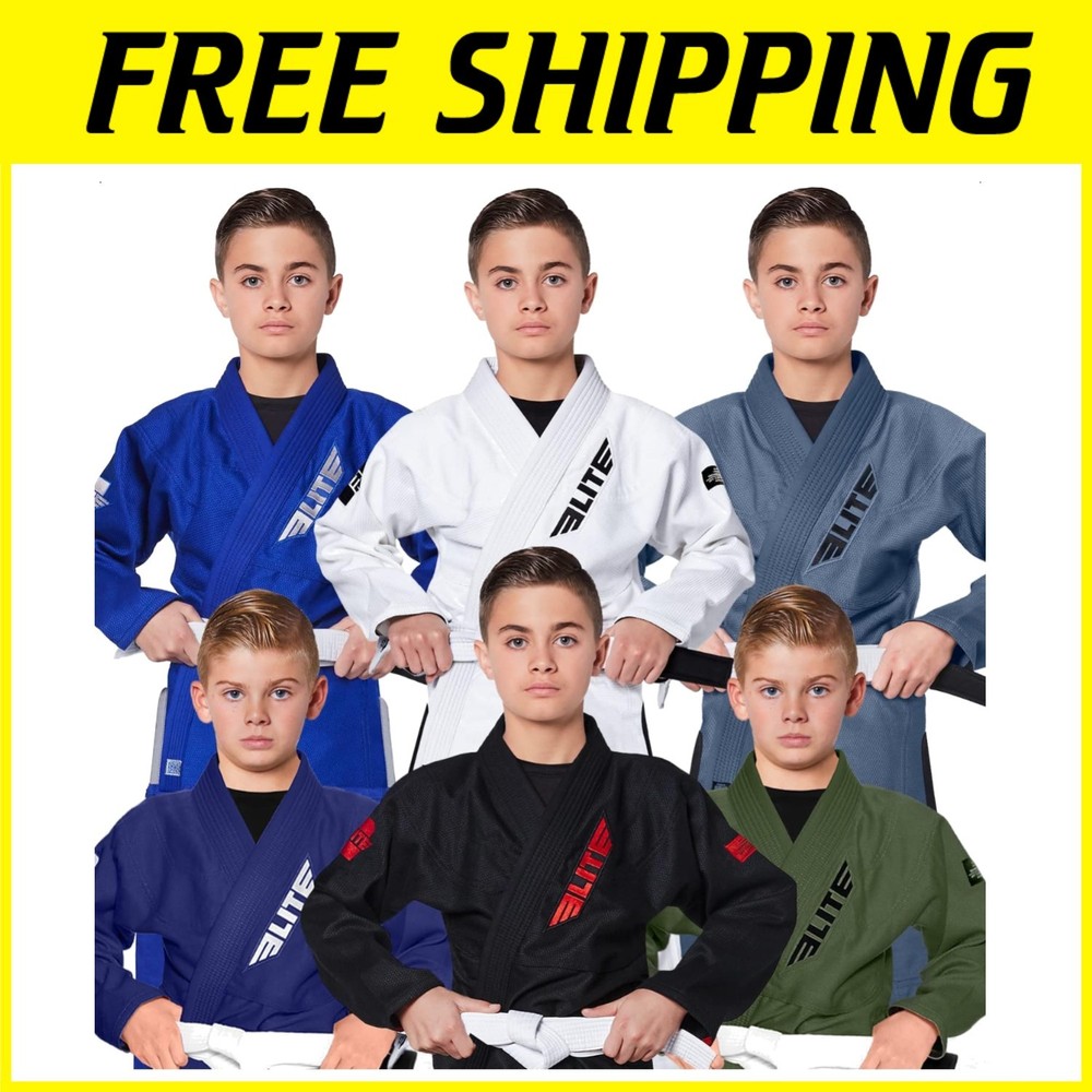 IBJJF Kids BJJ Gi – Ultra Light, Preshrunk Fabric, Free Belt