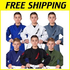 IBJJF Kids BJJ Gi – Ultra Light, Preshrunk Fabric, Free Belt