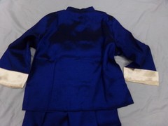 Martial Arts Kung Fu Uniform Dark Blue Embroidered Dragon Child Size 6 ~ NEW
