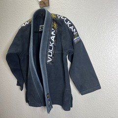 Men’s Vulkan The Real Jiu Jitsu Black Top Pro A0 Fight Wear 100% Cotton Jacket