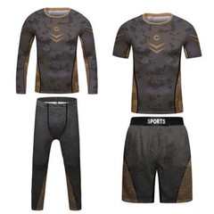 USA Ship Kids Brazilian Jiu-Jitsu BJJ MMA Uniform Combo Set Rashguard Shorts