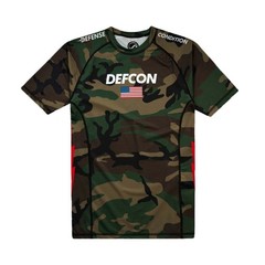 Shoyoroll x Defcon Camo Rash Guard SS & Training Fitted Shorts Bjj No Gi MMA Set