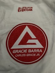 GRACIE BARRA Equipe GB STORM Jiu Jitsu For Everyone Gi White Adult Size A1