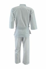 PHENOM Fightwear Karate Suit Poly Cotton White Gi Uniform Belt Judo Training